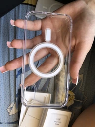 Прозорий чохол Clear Case with MagSafe для iPhone X/Xs фото від покупців 3