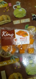 Сушеный манго (мармелад) натуральный 100% с сахаром 500 г King (KMS-500)