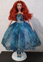 Лялька Барбі колекційна Руда з кучерявим волоссям Колор-блок Barbie Signature Looks Doll, Curly Red Hair Color Block Outfit #13 (HJW80)