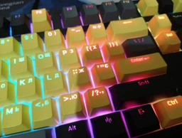 Набор кейкапов Hator First Ukrainian PBT keycaps UKR/ENG/rU White (HTS-136) фото от покупателей 7