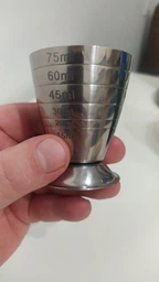 Джигер з діленнями Olin & Olin мірний стакан металевий мідний 2.5 oz, 75 ml, 5 Tbsp
