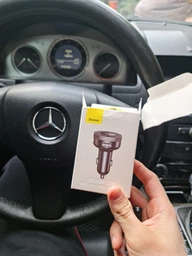 Автомобільний зарядний пристрій з FM-модулятором Baseus Enjoy Bluetooth FM Launcher 3.4 A Black (YM1086) фото від покупців 1