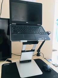 Підставка стєнд для ноутбуків і планшетів HQ-Tech Stabletron M18 Aluminum Laptop Stand Silver для MacBook підвищена стійкість для ноутбуків до 17 дюймів, складна конструкція(колір siilver) фото від покупців 4