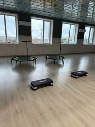 Батут для занятий фитнесом с ручкой FunFit 127 см Green фото от покупателей 18