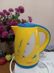 Електрочайник Saturn ST-EK8437U Yellow/Blue фото от покупателей 4