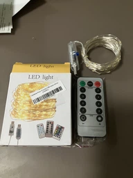 Гирлянда Роса 10 м от USB теплый белый свет 100 LED лампочек на медной проволоке декоративная новогодняя светодиодная гирлянда для елки комнаты окна шторы фотозоны праздничного декора кафе ресторана гибкая теплая подсветка интерьера балкона и террасы фото от покупателей 4