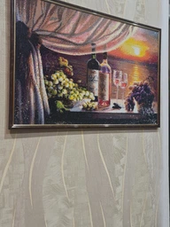 Алмазна мозаїка на підрамнику Романтична вечеря DM-238 60x40см Повна зашивка. Набір алмазної вишивки