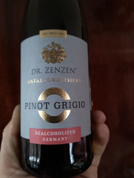 Вино Dr. Zenzen Pinot Grigio біле напівсолодке 0.75 л безалкогольне (4008005045008)