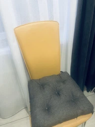 Подушка на табурет Ekkoseat Сіра. Із зав'язками. 40x40х7см фото від покупців 5
