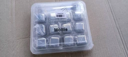 Кубики для виски и других напитков Moltis металлические Серебро + щипцы Whiskey Stones SILVER 12 шт 10054 фото от покупателей 1