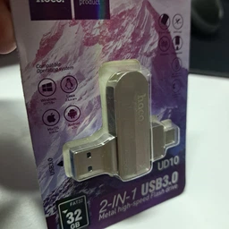 Высокоскоростная флешка 2в1 USB 3.0/ Type-C для телефона, компьютера, планшета HOCO 32GB с поддержкой OTG Silver фото от покупателей 1