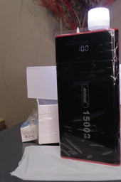 УМБ Andowl Q-CD555Х1 Power Bank 15000 mAh Зовнішній акумулятор (повер банк, портативна батарея) + Подарок USB-лампочка Чорний фото від покупців 8