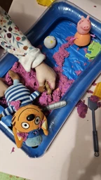 Кінетичний пісок KidSand 2 1200г+песочниця(KS-02-02U)