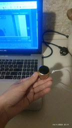 Портативна Bluetooth міні-колонка M1 Bt 5.0 200мАh TWS 3W об'ємний звук металевий корпус з ремінцем Black фото від покупців 2