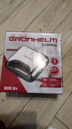 Бутербродница 4 в 1 GRUNHELM Вафельница, Мультимейкер, Гриль со Съемными Формами 800Вт фото от покупателей 9
