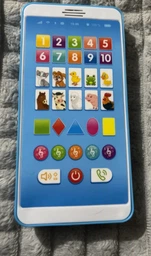 Детский игрушечный мобильный телефон Limo Toy Smartфончик названия животных, 5 песни, 20 стихов, украинский язык Голубой M3675