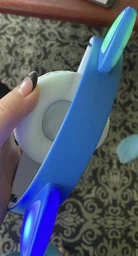 Беспроводные наушники с ушками с микрофоном Cat Ear светящиеся ушки и лапки кошки Bluetooth складные, Фиолетовые
