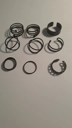 Набор колец на фалангу 9 штук бижутерия чёрные Fashion Jewelry (II) 30840