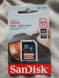 Карта памяти SanDisk Ultra SDXC 64GB Class 10 UHS-I (SDSDUNR-064G-GN3IN) фото от покупателей 1