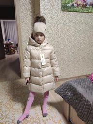 Детское зимнее пальто для девочки Nui Very Микель Г0000019946 116 см Черное (2100001085698)