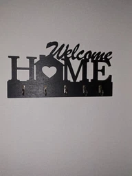 Вешалка для ключей на стену , ключница WoW Present"Welcome Home" с сердцем белая 01051-біл фото от покупателей 1
