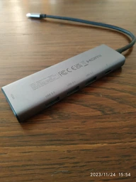 USB-хаб Ugreen CM511 5-в-1 USB-C > HDMI / 3xUSB 3.0 / PD 100W 4K-60Гц Темно-сірий (15597) фото від покупців 6
