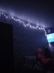 Светодиодная гирлянда нить капля росы 10м 100 LED от батареек АА теплый белый фото от покупателей 1