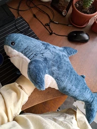 Акула 40 см baby shark мягкая плюшевая игрушка CoComelon детская на подарок мягкая обнимашка для сна подушка бейби шарк фото от покупателей 1