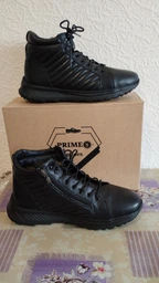 Мужские зимние ботинки кожаные Prime Shoes 908 Black Leather 96-908-39116 41 27 Черные (PS_2000000000749) фото от покупателей 18
