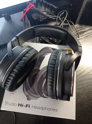 Накладні студійні HIFI навушники OneOdio Studio Wireless black зі складною конструкцією Проводні професійні навушники з мікрофоном