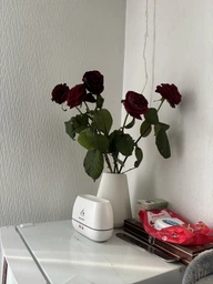 Ваза для квітів MVM MY HOME декоративна 20 см Синя (DH-FLOWERS-04 DARK BLUE) фото від покупців 1