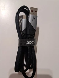 Кабель HOCO U119 USB для Type-C 5A, 1.2m, нілон, алюмінієві connectors, Black (6942007605007) фото від покупців 1