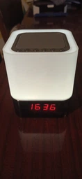 Ночник лампа многоцветный портативный светильник MiNi-HiFi Speaker и беспроводная спикер Bluetooth с часами 1200 mAh фото от покупателей 1