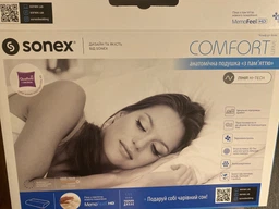 Подушка Sonex Анатомическая "с памятью" Comfort Wave 40x60x11/9 см (SO102070) фото от покупателей 15