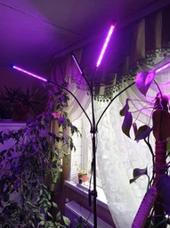 Светодиодная фитолампа для роста растений и рассады Gardlov Полный спектр 4 головы