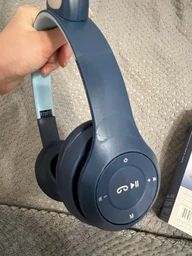 Бездротові навушники "Котячі вушка" CatEar P47M з підсвіткою RGB Bluetooth MP3 плеєр Black
