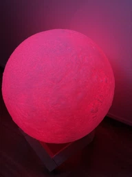 Ночник 3D Луна 13 см 3 режима 3D Moon Touch USB фото от покупателей 2
