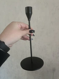 Комплект подсвечников REMY-DECOR 23см 28см 33см черные металлические 3 шт. 21011 фото от покупателей 1