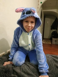 Пижама кигуруми Kigurumi Стич синий для мальчика размер на рост 120-130 см (200941) фото от покупателей 6