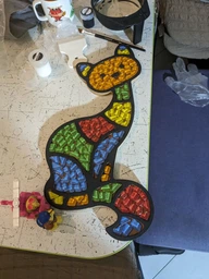 Стеклянная мозаика Mosaaro Кот 205х425 мм (MA3002) фото от покупателей 3