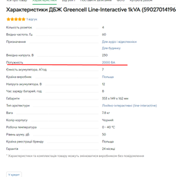 ИБП Greencell Line-Interactive 1kVA (5902701419639) фото от покупателей 1