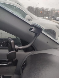 Автомобільний тримач для телефона Promate DashMount Black (dashmount.black) фото от покупателей 6