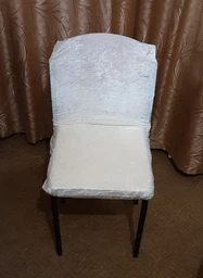 Чохол на стул KARNA LUME ART PREMIUM Молоко 0058 фото від покупців 3