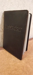 Шкіряна Обкладинка на Паспорт DNK Leather Passport-H бордова