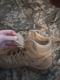 Зимние мужские Ботинки на резиновой подошве / Утепленные водонепроницаемые Берцы койот размер 44