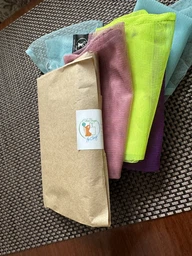 Багаторазові мішечки для продуктів Corgi bags набір з 4-х экомешочков Розмір М 27х30 різнокольорові