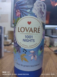 Суміш чорного та зеленого чаю Lovare 1001 Ніч з фруктами та пелюстками квітів 80 г у подарунковому пакованні фото від покупців 5