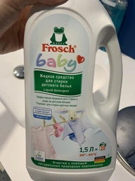 Жидкое средство для стирки детского белья Frosch Baby 1.5 л (4009175940391/4009175924087) фото от покупателей 12