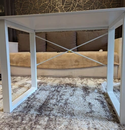 Письменный стол Ferrum-decor Драйв 750x1000x600 Белый металл ДСП Дуб Сонома 16 мм (DRA018) фото от покупателей 2