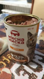 Вологий корм М'ясна Миска для дорослих кішок в соусі з куркою 415г*8шт фото від покупців 4